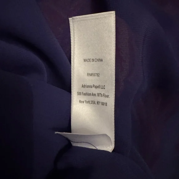 Adrianna Papell Floral Dress • Red & Navy A-Line • Sleeveless Fit & Flare - Picture 4 of 7